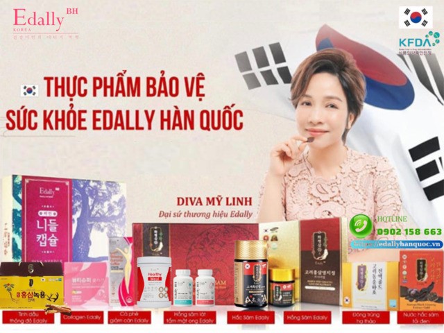 Thực phẩm chức năng Edally BH Hàn Quốc được nghiên cứu, sản xuất bởi các nhà máy danh tiếng hàng đầu thế giới như Cosmax, Novarex…