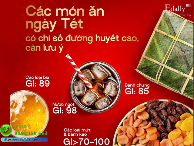 Các thực phẩm ngày tết có chỉ số đường huyết cao cần lưu ý