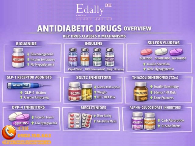 Thuốc điều trị đái tháo đường - 100 điểm quan trọng cần phải nhớ