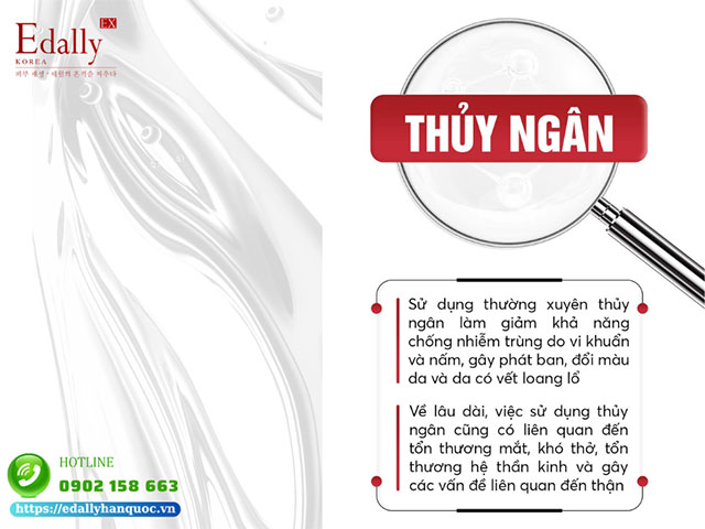 Không nên tự ý dùng hoạt chất Thủy ngân trong trị nám để tránh phá hủy làn da