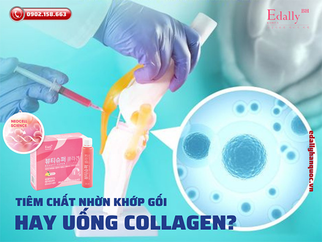 Người bị viêm khớp gối nên tiêm chất nhờn cho khớp gối hay uống bổ sung collagen?