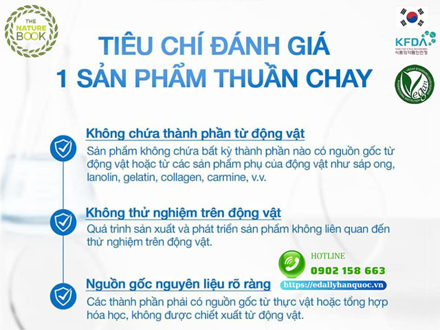 Những tiêu chí để đánh giá một sản phẩm Mỹ phẩm thuần chay Vegan