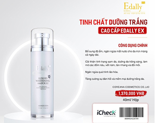 Tác dụng của Tinh chất dưỡng trắng Saffron Edally EX trong Bộ sản phẩm dưỡng trắng da cao cấp Edally EX Hàn Quốc