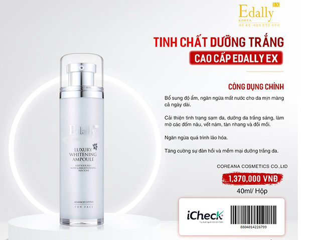 Tác dụng của Tinh chất dưỡng trắng nhụy hoa nghệ tây Saffron Edally EX trong Bộ sản phẩm Mỹ phẩm trị nám chuyên sâu Edally EX Hàn Quốc