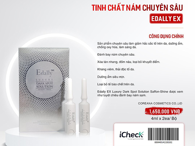 Tác dụng của Tinh chất nám chuyên sâu Edally EX trong Bộ sản phẩm Mỹ phẩm trị nám chuyên sâu Edally EX Hàn Quốc