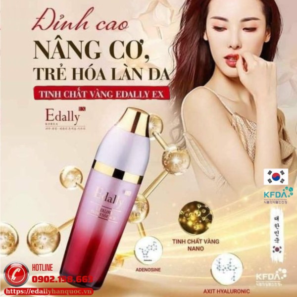 Tinh chất vàng 24K Edally EX Hàn Quốc - Đỉnh cao nâng cơ, trẻ hóa làn da