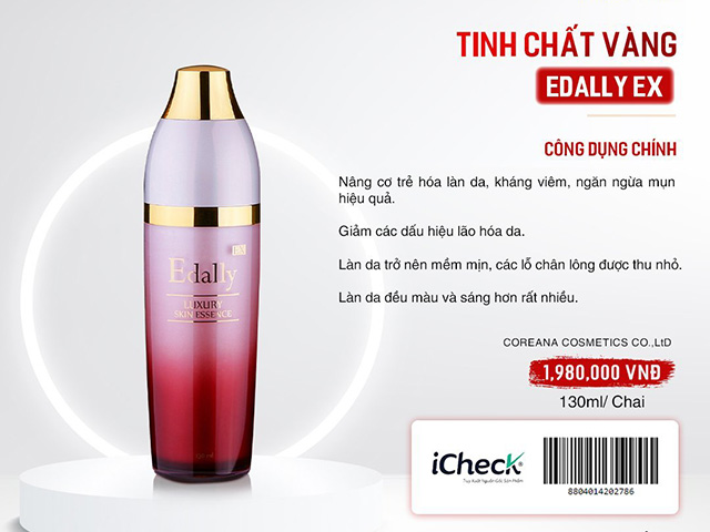 Tinh chất vàng 24K Edally EX trong Bộ Nâng Cơ Mặt V-Line, Trẻ Hóa Làn Da Edally EX Hàn Quốc có giá niêm yết 1.980.000 VNĐ