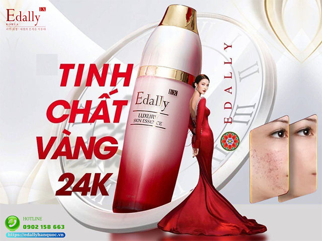 Tinh chất vàng 24K Edally EX - Sản phẩm nên có trong quy trình cải thiện thâm mụn nâu đen