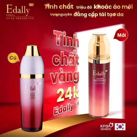 Tinh chất vàng 24K Edally EX Hàn Quốc nhập khẩu chính hãng khoác áo mới vẹn nguyên đẳng cấp tái tạo da