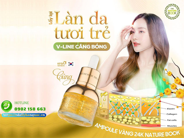 Tác dụng của Tinh chất vàng 24K The Nature Book Hàn Quốc