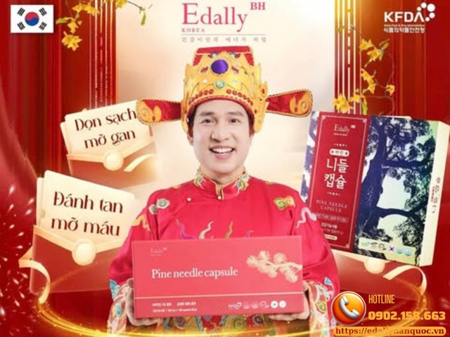 Tinh dầu thông đỏ Hàn Quốc Edally Pine Needle Capsule - Bí quyết giúp gan khỏe và giảm mỡ máu tự nhiên