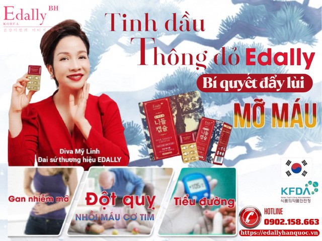 Tinh dầu thông đỏ Hàn Quốc Edally Pine Needle Capsule - Bí quyết cho người bệnh đái tháo đường kiểm soát chỉ số HbA1c hiệu quả