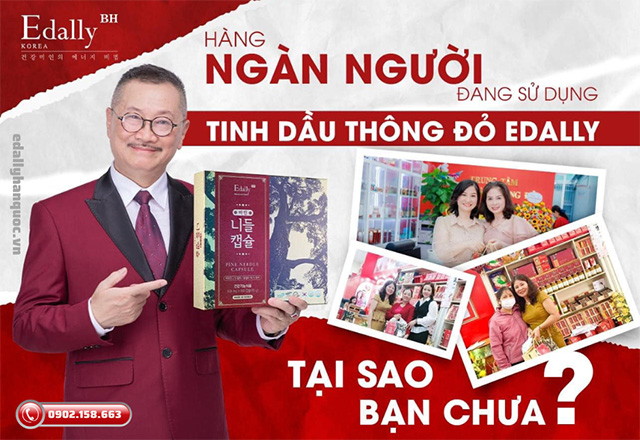 Tinh dầu thông đỏ Hàn Quốc Edally Pine Needle Capsule - Giải pháp toàn diện đánh bay bệnh Gout