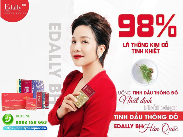 Tinh dầu thông đỏ Hàn Quốc Edally Pine Needle Capsule - Đào thải độc tố, thanh lọc cơ thể, phòng ngừa bệnh tật