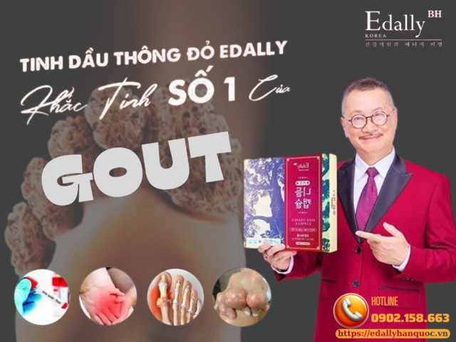 Tinh dầu thông đỏ Hàn Quốc Edally Pine Needle Capsule - Bí quyết đẩy lùi bệnh gout