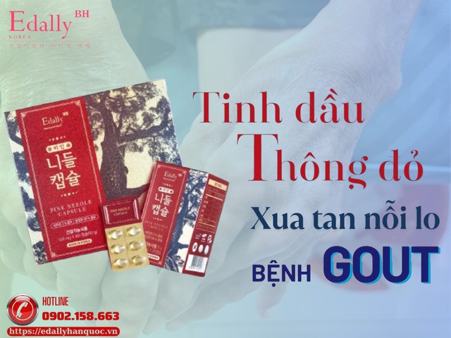 Tinh dầu thông đỏ Hàn Quốc Edally Pine Needle Capsule - Xua tan nỗi lo bệnh gout
