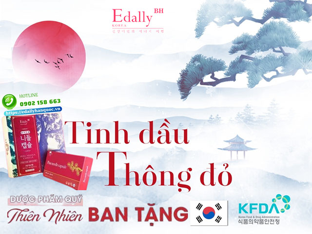 Tinh dầu thông đỏ Hàn Quốc Edally Pine Needle Capsule - Bí quyết chăm sóc sức khỏe toàn diện từ thiên nhiên