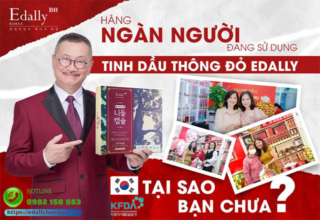 Tinh dầu thông đỏ Hàn Quốc Edally Pine Needle Capsule - Hàng ngàn người đã sử dụng và cải thiện sức khỏe hiệu quả, tại sao bạn chưa dùng?