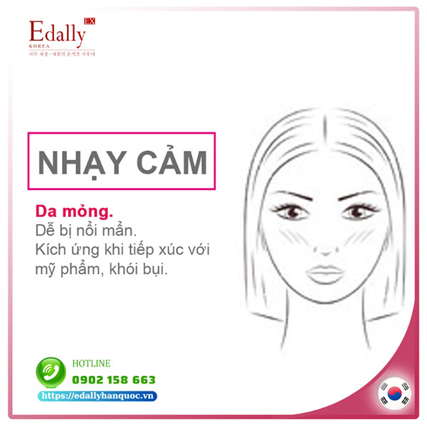 Type da nhạy cảm và cách chăm sóc da hiệu quả