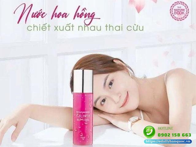 Toner Placenta The Nature Book Hàn Quốc nhập khẩu chính hãng cho da dầu mụn