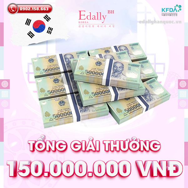 Tổng giải thưởng dành cho những chiến thần tham gia Mini gamechiến thần chống nắng 4 xê tour tổng thưởng là 150.000.000 vnđ