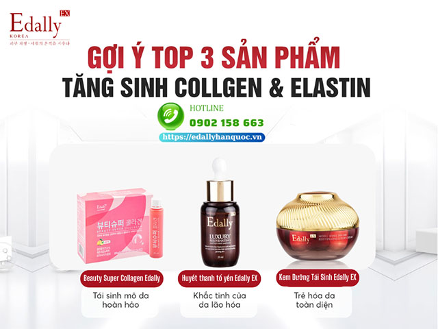 Top 3 sản phẩm giúp tăng sinh Collagen và Elastin cho làn da