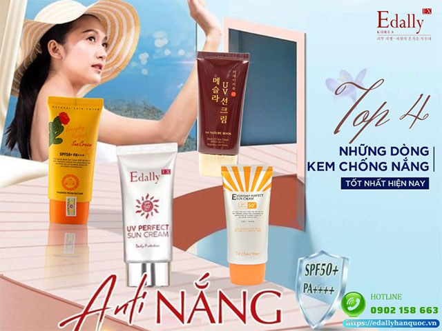 Top 4 kem chống nắng Hàn Quốc chính hãng tốt nhất hiện nay