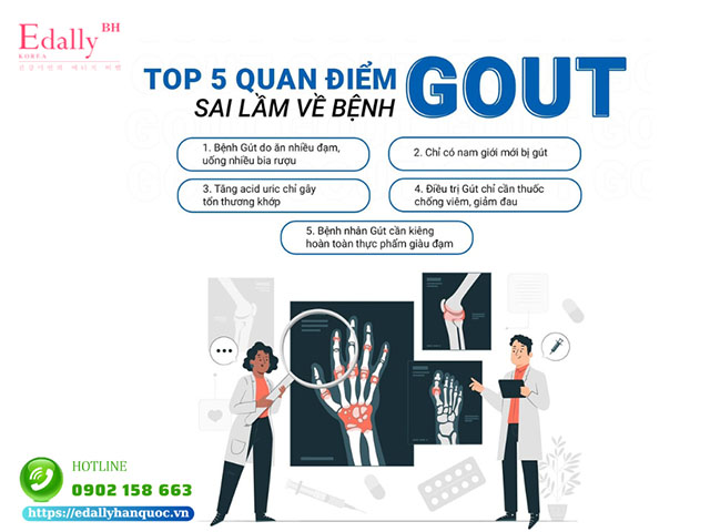 Top 5 những quan niệm sai lầm về nguyên nhân mắc bệnh gút (gout)