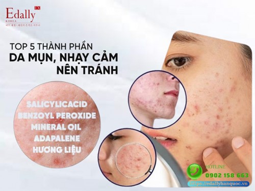 Những Thành Phần Trong Mỹ Phẩm Làm Da Mụn Nhạy Cảm Càng Trở Nên Tồi Tệ Hơn