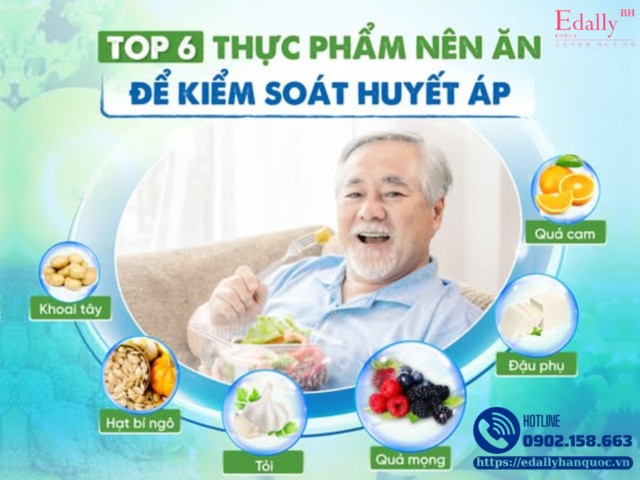 Top 6 thực phẩm người bệnh cao huyết áp nên ăn