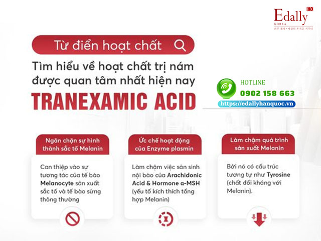 Tranexamic Acid có tác dụng gì đối với làn da?