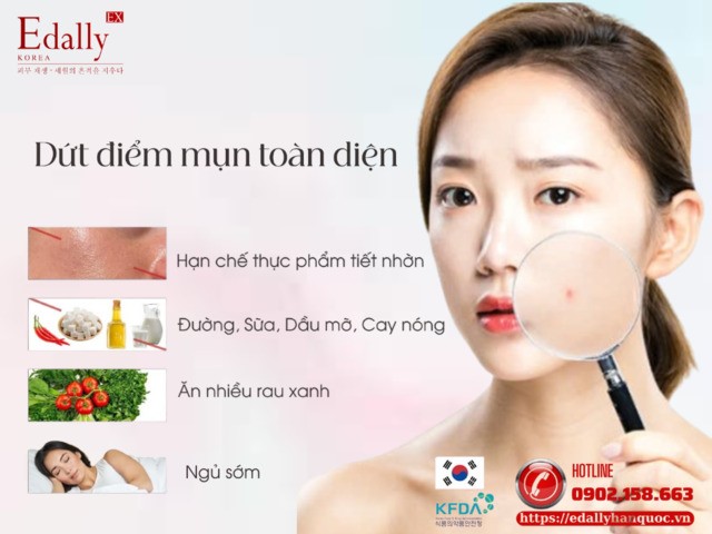 Khi da bị mụn cần trị dứt điểm mụn toàn diện với các bước khoa học