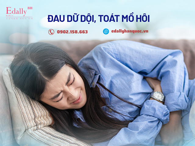 Cơn đau bão thận gây đau dữ dội và toát mồ hôi