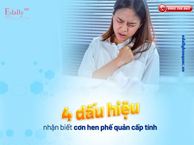 4 triệu chứng điển hình cơn hen phế quản cấp tính