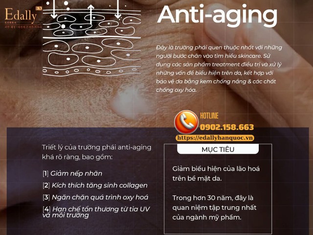 Trường phái tư duy chăm sóc da Anti-aging