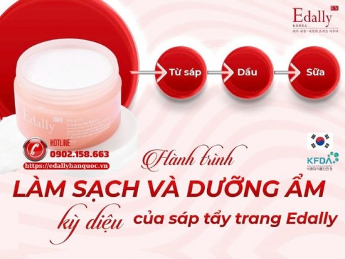 Từ Sáp → Dầu → Sữa: Hành Trình Làm Sạch Và Dưỡng Ẩm Kỳ Diệu Của Sáp Tẩy Trang Edally EX 