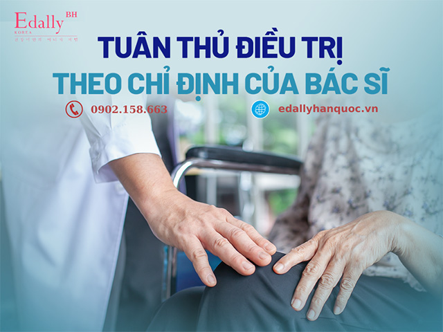 Tuân thủ điều trị theo chỉ định của bác sĩ để phòng ngừa và giảm đau nhức xương khớp trở nặng khi thời tiết nồm ẩm