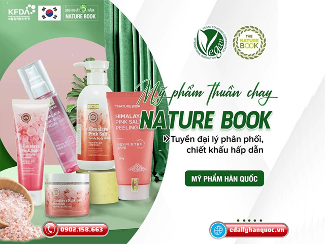 Mỹ phẩm thuần chay Hàn Quốc Nature Book tuyển đại lý kinh doanh chiết khấu hấp dẫn