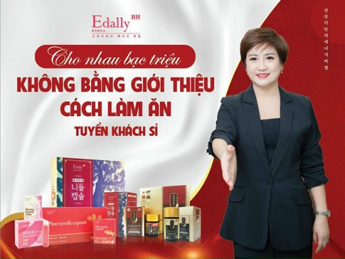 Tuyển Đại Lý Kinh Doanh Thực Phẩm Chức Năng Hàn Quốc Edally BH