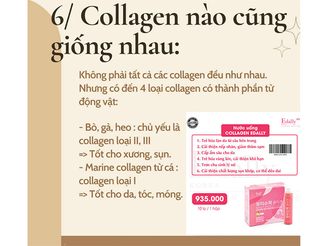 Sai lầm khi cho rằng uống bổ sung collagen nào cũng như nhau