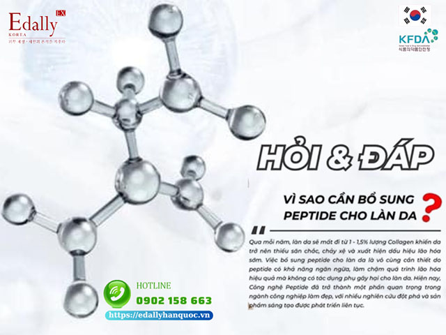 Vì sao chúng ta cần phải bổ sung peptide cho làn da?