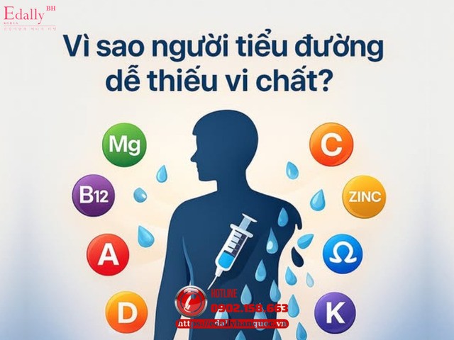 Vì sao người bệnh tiểu đường dễ bị thiếu vi chất? Vì sao người bệnh tiểu đường dễ bị thiếu vi chất?
