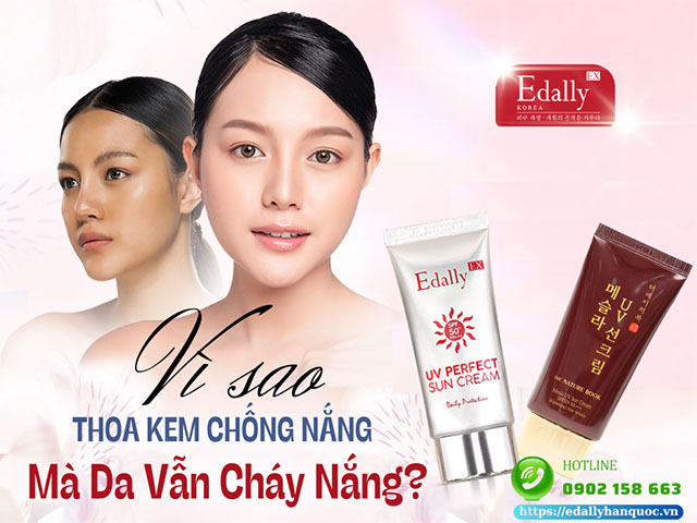 Vì sao thoa kem chống nắng mà da vẫn cháy nắng như thường?