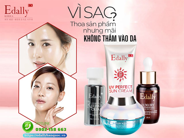 Vì sao thoa sản phẩm những mãi không thấm vào da?