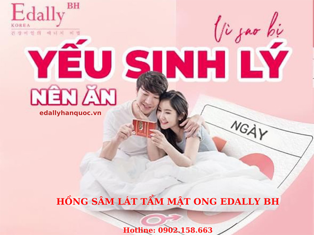 Hồng Sâm Lát Tẩm Mật Ong Edally BH - Sinh Lực Sung Mãn, Phong Độ Bền Lâu