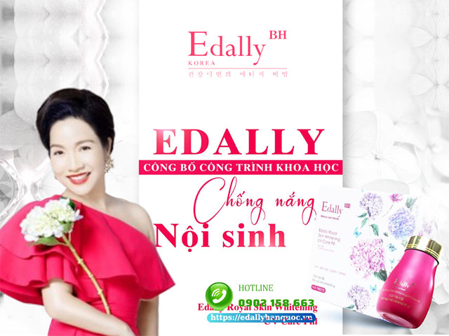 Viên uống chống nắng trắng da Edally BH Hàn Quốc nhập khẩu chính hãng