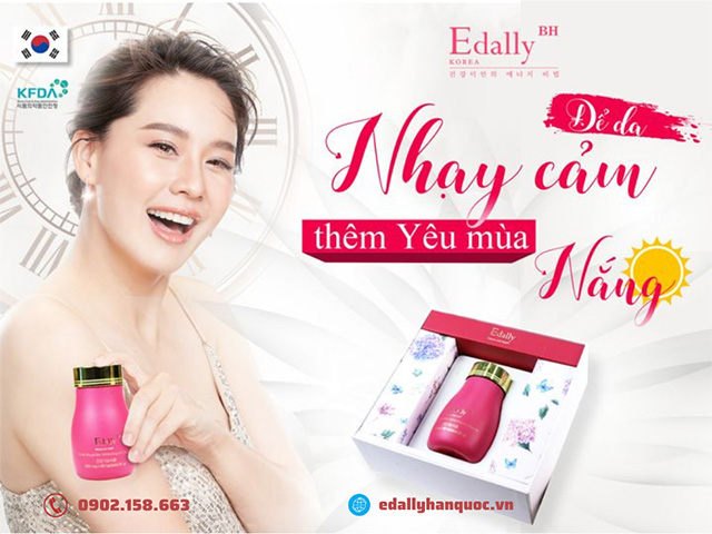 Viên uống trắng da chống nắng Edally BH - Để làn da nhạy cảm thêm yêu mùa nắng nóng