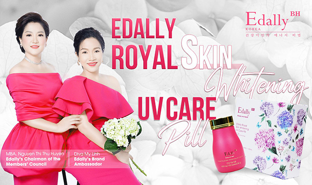 Viên uống trắng da chống nắng Edally Royal Skin Whitening UV Care Pill Hàn Quốc nhập khẩu chính hãng