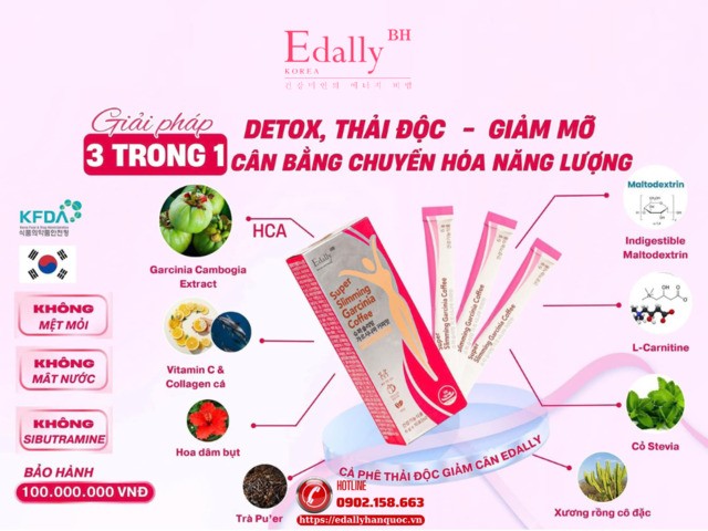 Với Cà phê thải độc giảm cân Edally Super Slimming Garcinia Coffee - Bệnh lý béo phì chỉ còn là ký ức