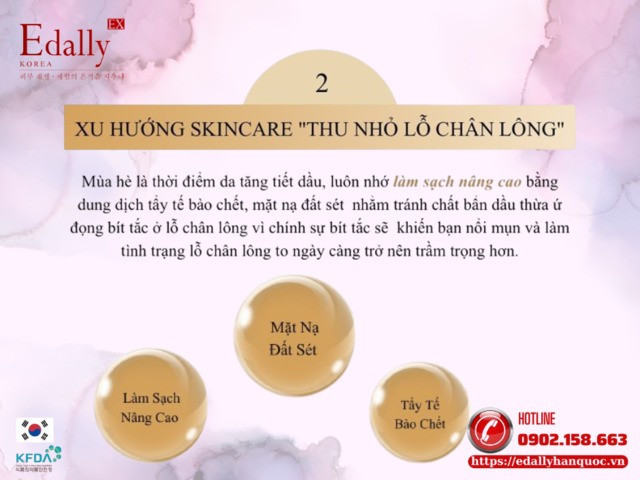 Mục tiêu skincare để thu nhỏ lỗ chân lông vào mùa hè